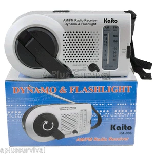 Manivela de cuerda dinamo supervivencia de emergencia radio banda AM/FM y linterna LED - Imagen 1 de 1