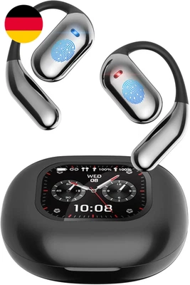 ANSTEN KI Übersetzer Kopfhörer, Open Ear Kopfhörer Bluetooth 5.4, 4-In-1 Transla