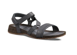 Sandalias de cuña Teva para mujer de cuero Cabrillo negras con tiras talla 9,5 EE. UU. - Imagen 1 de 14