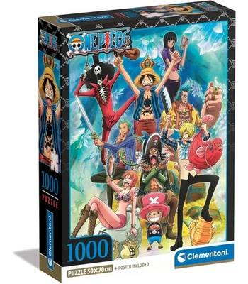 PUZZLE ONE PIECE 1000 PZ ORIGINALE CLEMENTONI - Immagine 1 di 2