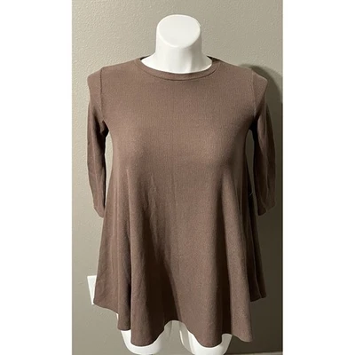 Project Social T Brown Pullover Swing Sweater Womens Size Small - Image 1 of 4