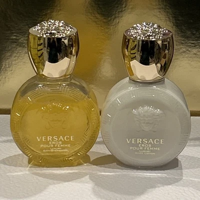 Versace Eros Pour Femme Set de Regalo de 2 Piezas para Mujer Gel de Baño y Loción Corporal 3.4oz Foto 1 de 3