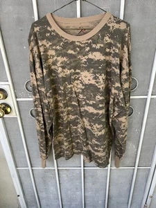 Rothco Long Sleeve Shirt Men XL Camo Digital Lightweight Military Hunting Combat - Picture 1 of 3