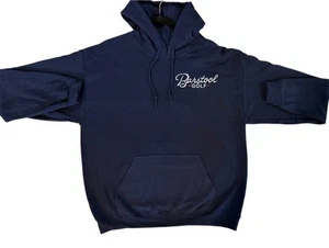 Barstool Golf Hoodie Herren Large Pullover Sweatshirt amerikanische Flagge - LG Navy - Bild 1 von 4
