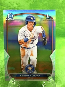 Kenedy Corona - Lunar Glow - 2023 Bowman Chrome #BCP-148 Houston Astros - Picture 1 of 11
