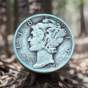 1943 D MERCURY DIME US 90% SILVER VERY NICE CONDITION L104 - Picture 1 of 3