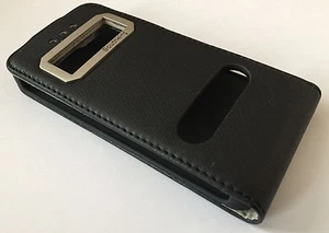 Apple iPhone 5 5S 5G SE Flipständer Lederhülle Magnethülle Schwarz Southking - Bild 1 von 4