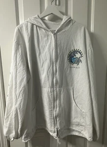 Yacht Club Hawaii Mujer’s De Colección Años 90’s Chaqueta con Capucha Cremallera Completa Suéter Delgado Talla XL - Imagen 1 de 10