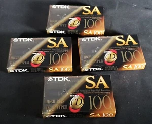 NUEVO - TDK SA 100 Alto Sesgo IECII / Tipo II - Paquete de 4 - Imagen 1 de 8
