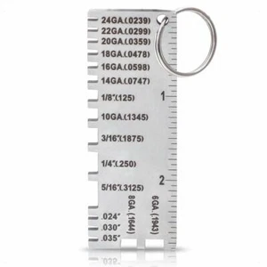 Wire/Metal Sheet Thickness Gauge 229895 Welding Gage Plated size inspection tool - Picture 1 of 7