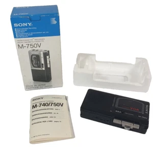 ⭐Sony M-750V Microkassetten Recorder Diktiergerät + OVP⭐ - Bild 1 von 10