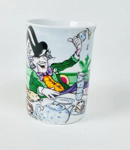 ALICE IN WONDERLAND CAFE Porcelain Coffee Mug Cup Paul Cardew England 2008 MAD - Picture 1 of 5