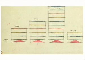 Design for Glassware Set 1928 Josef Hoffmann Austrian Art Vintage Postcard - Picture 1 of 2