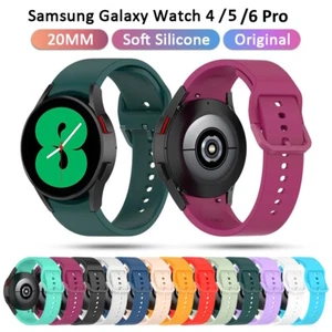 For Samsung Galaxy Watch 6 5 4 Classic 47 43 45 46 42 44 40 Strap Band soft belt - Picture 1 of 62