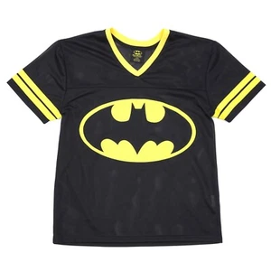 Camiseta DC Comics Batman Boys XL Negra Estilo Jersey Cuello en V Manga Corta - Imagen 1 de 6