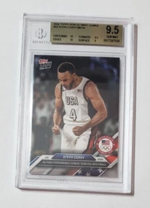 Warriors Stephen Curry 2024 Topps Now Olympic Games 22 Basketball Card [BGS 9.5] - Picture 1 of 24