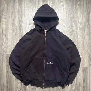 Medium Vintage Carhartt Zip-Up Hoodie with thermal interior - Picture 1 of 7