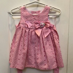 Bonnie Baby 3/6 Months Pink Easter Church  Dress - Picture 1 of 12