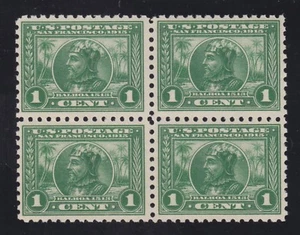 US 401 1c Panama-Pacific Mint Block of 4 VF-XF OG NH SCV $260 - Picture 1 of 2