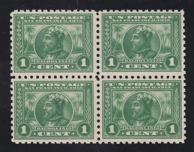 US 401 1c Panama-Pacific Mint Block of 4 VF-XF OG NH SCV $260 - Image 1 of 2