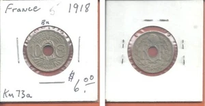 Moneda de 10 céntimos Francia 1918 - Imagen 1 de 1