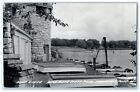 1962 Boat House Back Bone State Park Strawberry Point Iowa RPPC Photo Postcard