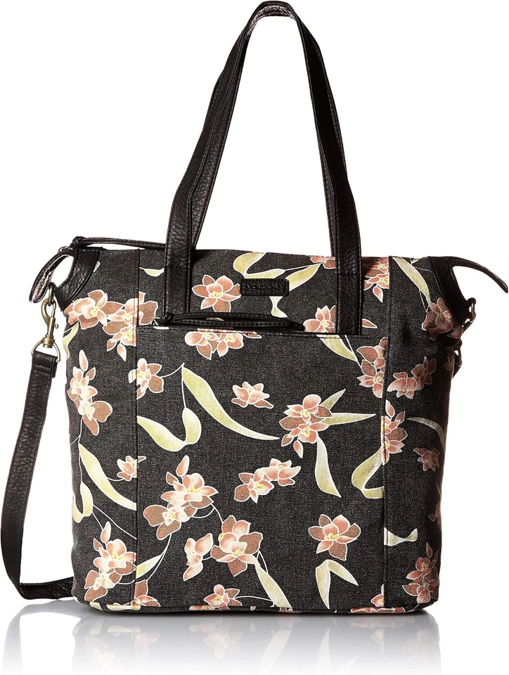 VOLCOM Ciao Bella Tote Tasche Handtasche black Flowers New NEUWARE PORTOFREI !! - Bild 1 von 4