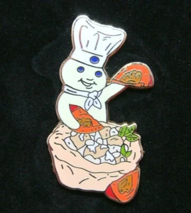 Willabee & Ward Pillsbury Doughboy Chicken Salad Cups Enamel Collector Pin FSHIP - Picture 1 of 3