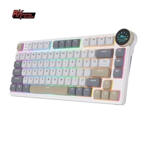 RK ROYAL KLUDGE N80 Wireless Keyboard Low Profile Mechanical Gaming Keyboard New - Picture 1 of 35