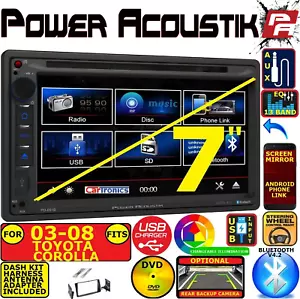 FITS 2003-08 TOYOTA COROLLA 6.2" CD/DVD AM/FM BLUETOOTH USB CAR RADIO STEREO PKG - Picture 1 of 12
