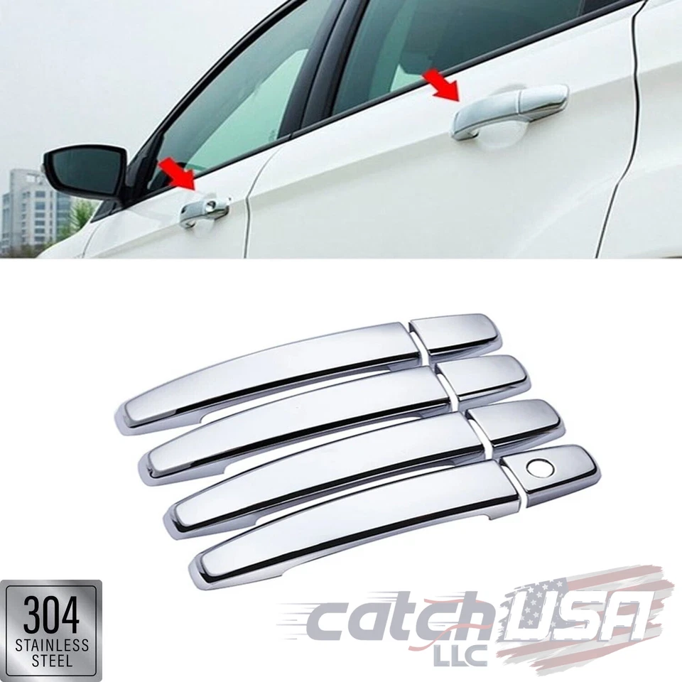 Accesorios para Toyota Corolla 2002-2012 sedán cubiertas de manija de puerta cromadas embellecedores Foto 1 de 4
