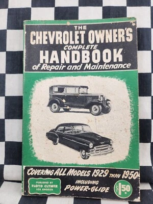 Руководство пользователя Chevrolet 1929-1950 годов выпуска Clymer бесплатная доставка - Изображение 1 из 4