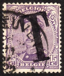 1919, Belgium 15c, Used, Postage Due, Yt T19