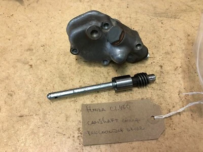 Honda CL450 CL CB 450 1971 cubierta del árbol de levas, carcasa, contador de revoluciones engranaje de tachoque Foto 1 de 4