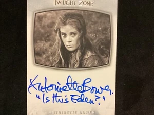 TWILIGHT ZONE AL-22 ANTOINETTE BOWER AUTOGRAPHED CARD - Picture 1 of 2