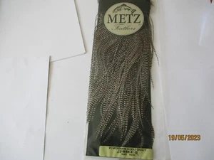metz Micro Bart Grizzle Sattelhahn Hackle Grade 2 Fliegenbindungsmaterialien - Bild 1 von 2