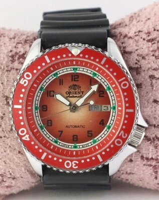 Orient Diver Men Automatic 21 Jewels Day/Date All Working Wristwatch Rubber Band - Image 1 of 4