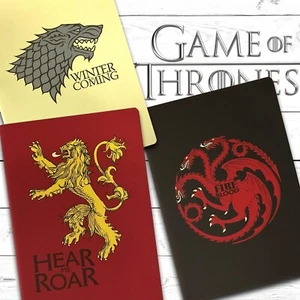 Official Game Of Thrones Lannister Stark Targaryen Notebook Notepad Merchandise - Imagen 1 de 7