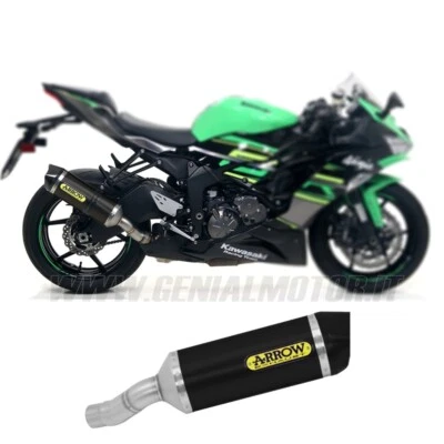 Pot D'Echappement Arrow App Rtech Alu N F Carb KAWASAKI ZX-6R 636 2019 > 2020 - Photo 1/3