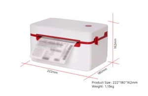 USB Bluetooth High Speed Shipping Label Printer Direct Thermal Barcode 40-104mm - Picture 1 of 12