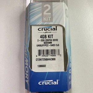 Crucial 4GB DDR2 Computer Arbeitsspeicher 4GB Arbeitsspeicher - Bild 1 von 3