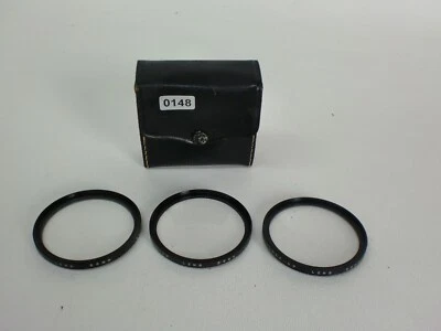 Set of 3 Vintage VIVITAR 55mm Close Up Camera Lens Filter with Case Japan 0148 - Image 1 of 4