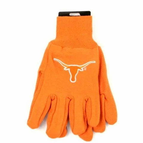 Texas Longhorns NCAA Sport Utility Gloves Embroidered Logo and team Colors Cover