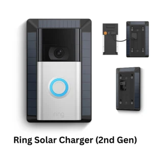 Ring Solar Charger (2nd Gen) for Battery Doorbells, Video Doorbell (2nd Gen) - Picture 1 of 6