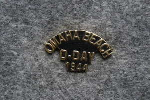 Sombrero militar | Alfiler de solapa: Omaha Beach Día D 1944 Alfiler de escritura (1-1/8) - Imagen 1 de 1