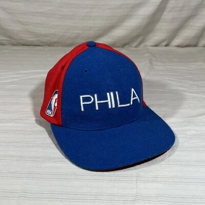 Deadstock Y2K NIKE Rewind PHILA Sixers Philadelphia 76ers VTG Swoosh L Cap Hat - Image 1 of 4