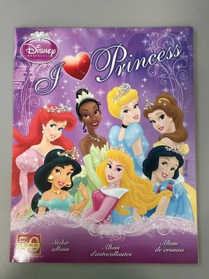 Álbum de pegatinas Panini I Love Disney Princess sin usar vacío sin pegatinas Foto 1 de 2