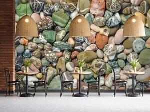 Papel pintado 3D piedras de colores Q1425 mural fotomural autoadhesivo Kay - Imagen 1 de 11