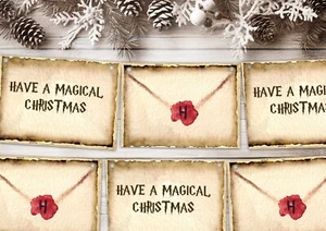 Harry Potter Navidad Bunting Decoración Colgante, Hogwarts Mago Banner - Imagen 1 de 1