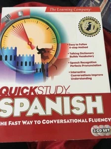 The Learning Company - Quick Study Spanish 3 CD Set! - Picture 1 of 2